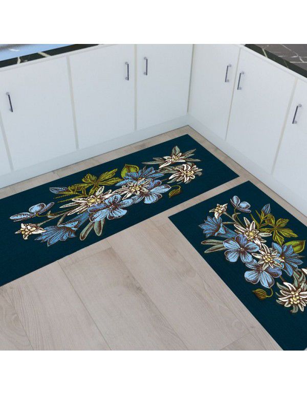 Factory direct kitchen corridor bedroom rectangular carpet exquisite blanket anti slip water absorption spot wholesale