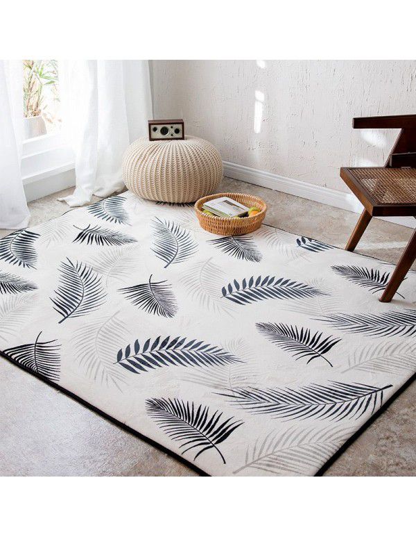 Cross border flannel carpet living room tea table door luxury home floor mats sell carpet floor mats quickly