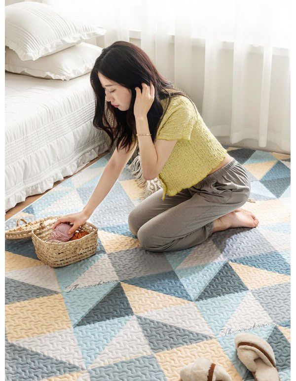 Can be customized Korean cotton home full shop tea table crawling tatami floor mat cotton bedroom carpet machine washable