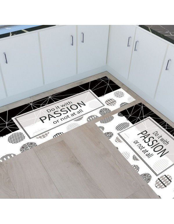 Amazon popular personalized printing customized balcony kitchen living room carpet anti slip absorbent carpet customized wholesale