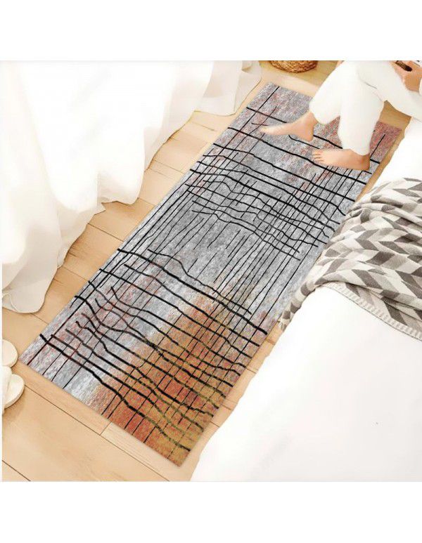New wholesale European living room kitchen blanket circular carpet anti slip door mat manufacturers wholesale customized