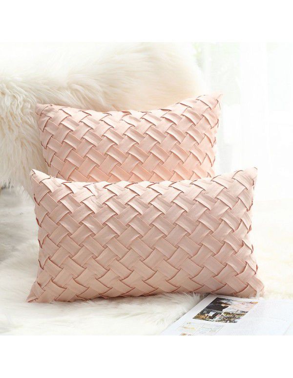 Ins pillow cover car back hand woven suede cushion cover household products Amazon cross border source