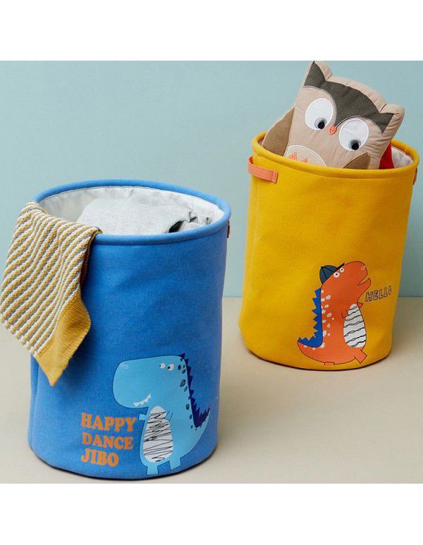 Dirty clothes storage basket cloth art dirty clothes storage basket household foldable cartoon Louzi thickened bundle mouth basket