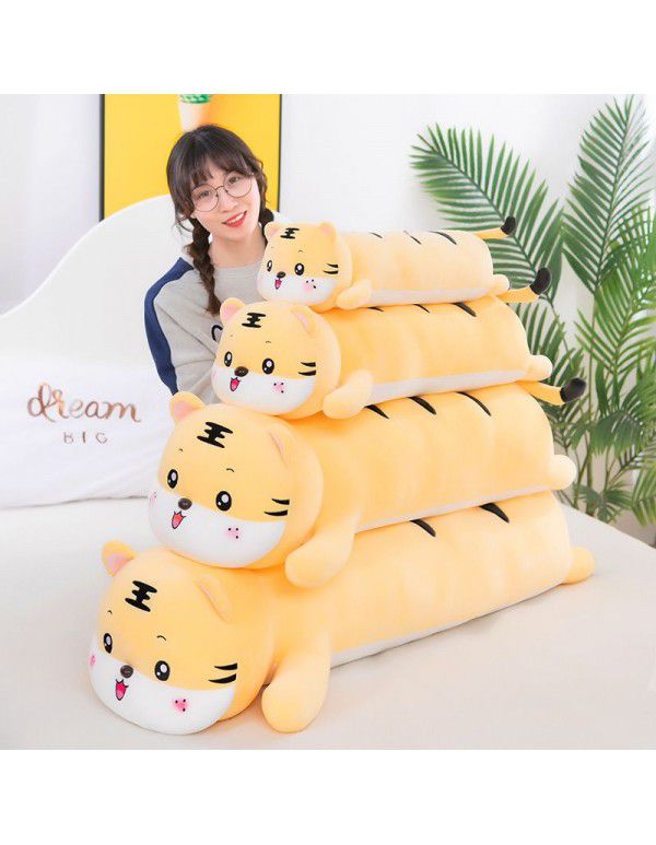 New cute tiger doll with down cotton pillow