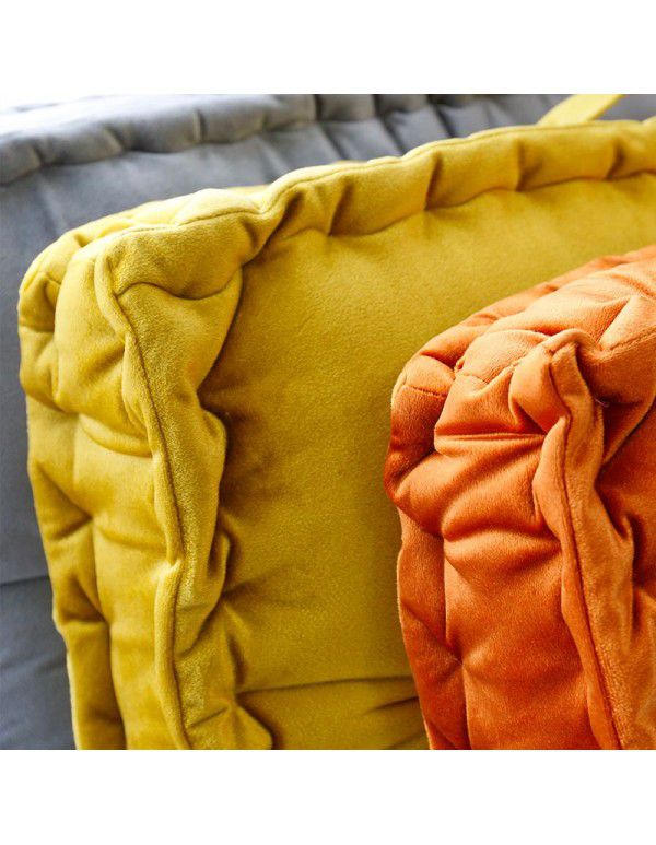 Italian velvet personalized pillow cushion office sofa pillow floor mat cross border supply