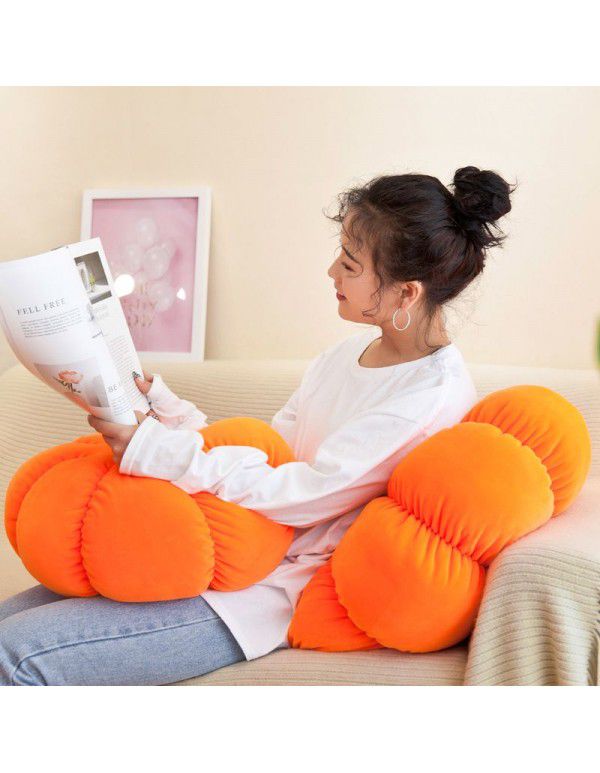 Lovely pumpkin sleeping pillow Plush Doll large round cushion birthday present female doll