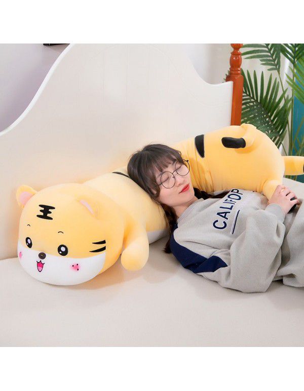 New cute tiger doll with down cotton pillow