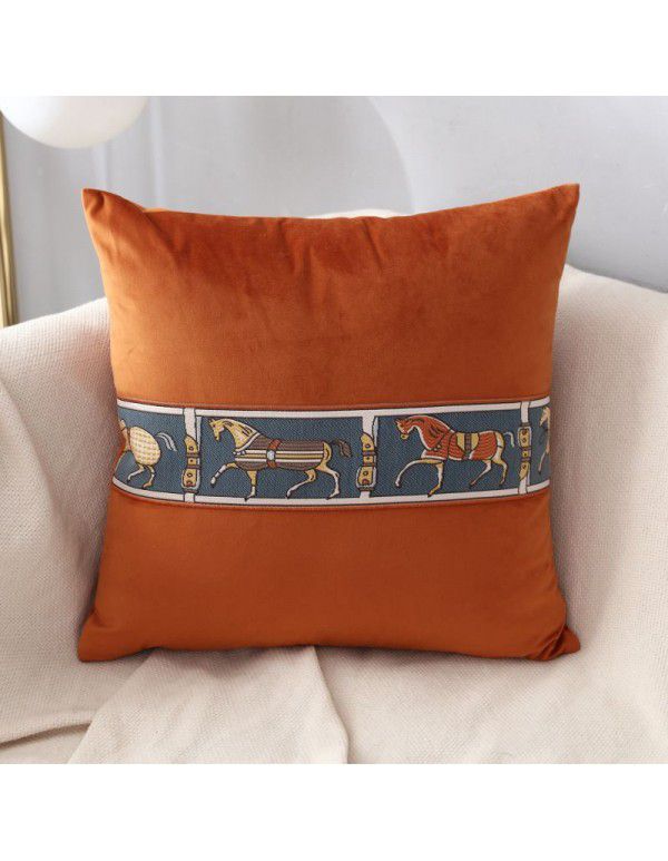 European light luxury flannel lace bedside cushion waist pillow cross border supply household products creative sofa pillow