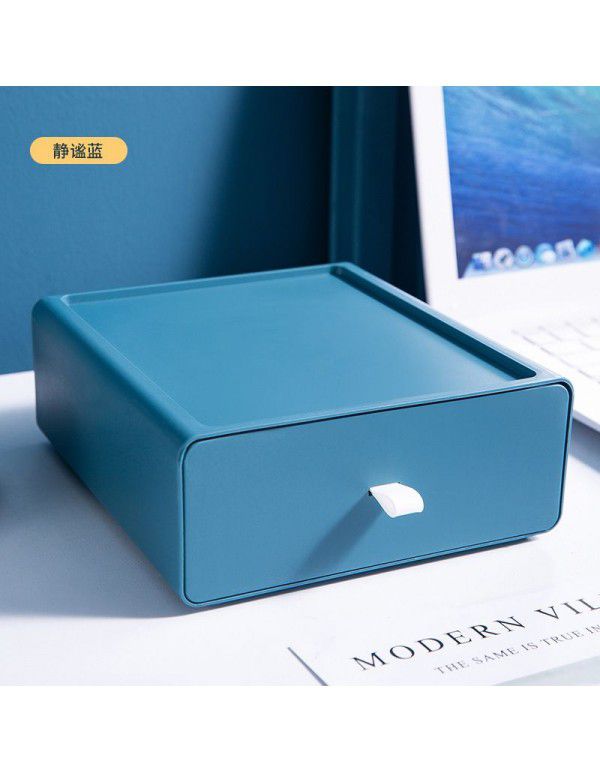Folding desktop drawer type cosmetic color contrast storage box office storage box dormitory desk arrangement