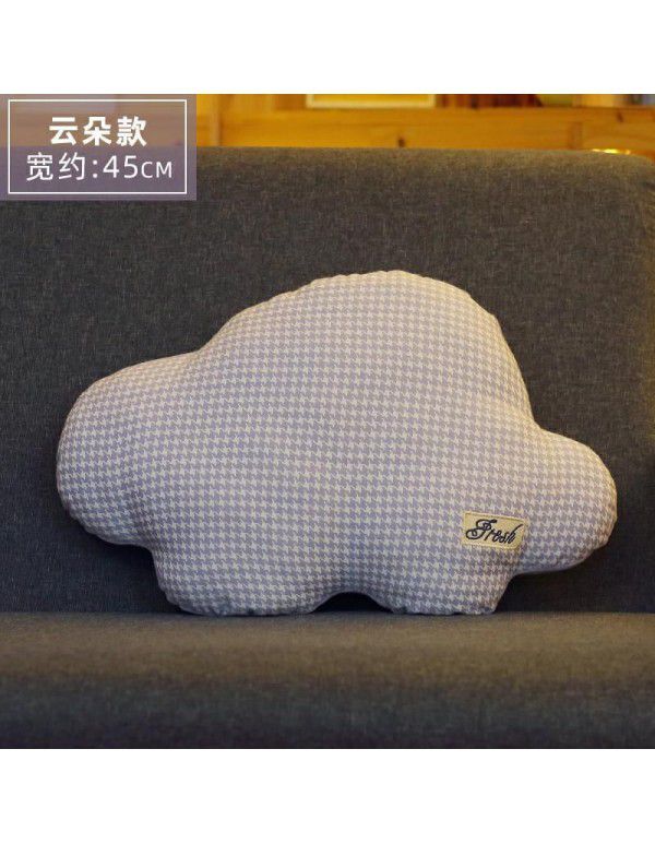 Cartoon sofa pillow Nordic style pillow simple modern living room doll cute plush toys