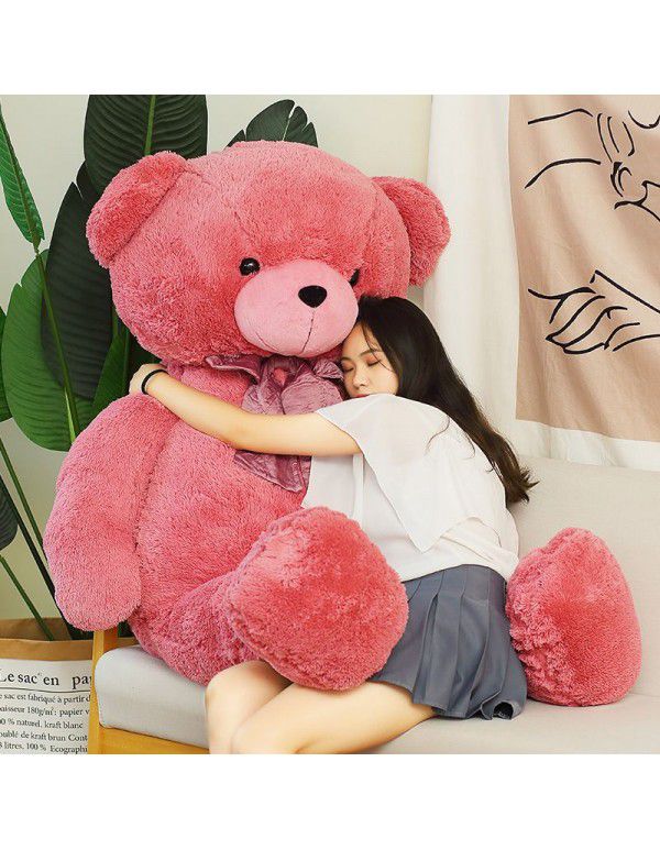 New 1.6-meter female bear doll teddy bear plush toys for girlfriend's birthday