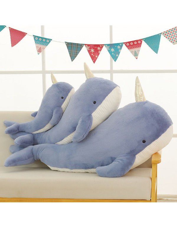 New cartoon whale plush toy doll pillow doll doll children girl gift lovely pillow