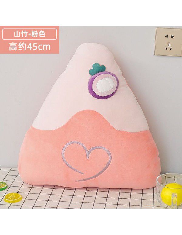 Creative funny triangle pillow lovely net red fruit pillow foreign trade gift kiwi fruit pillow wholesale customized