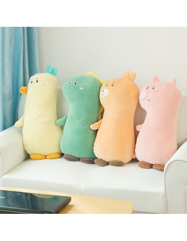 New cute companion rabbit soft long pillow bed with you sleeping dinosaur Legs Girl Gift