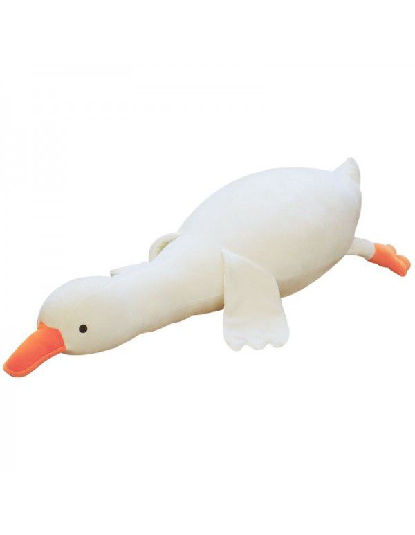 Cute and geese prone posture Plush Doll large size baby pillow girl sleeping strip pillow bed super cute doll