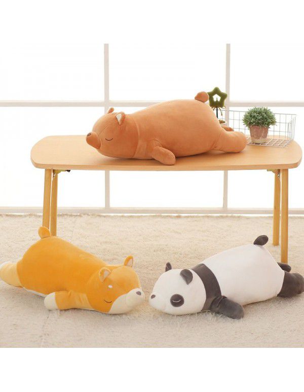 Japanese online cartoon soft cute husky Chai dog doll sleeping pillow sofa cushion children's gift