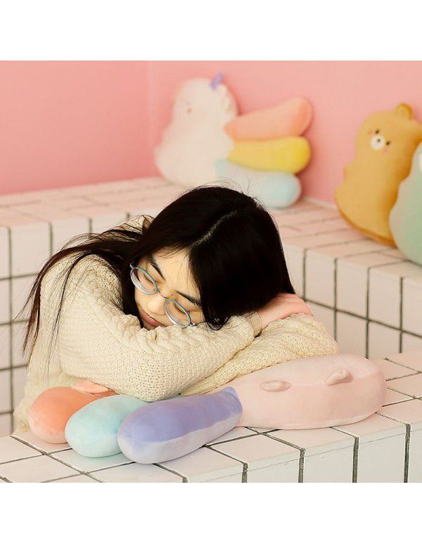 New cartoon animal dinosaur soft rainbow fart pillow comfort doll creative cute plush toys wholesale