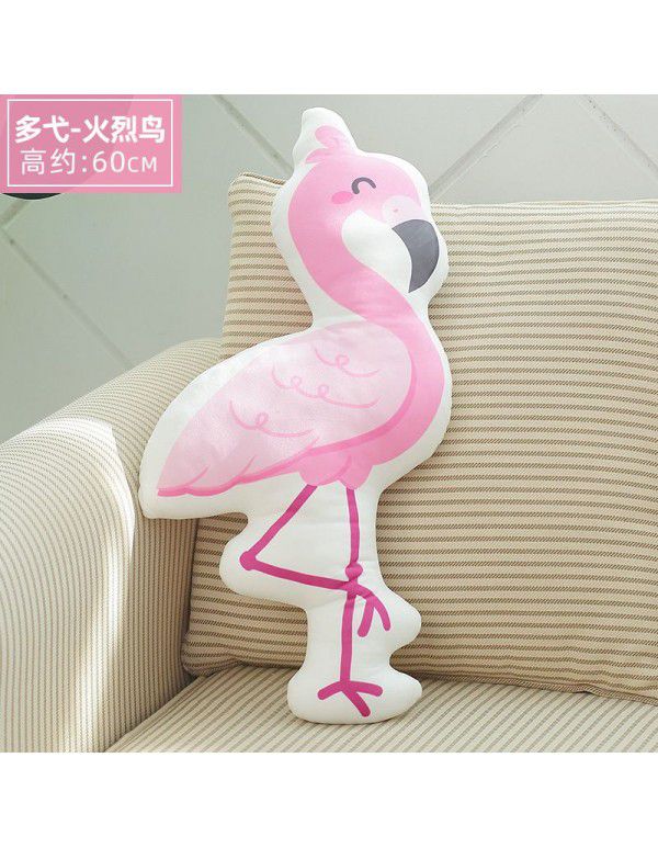 New cartoon creative animal pillow printing pillow car sofa cushion decorative back cushion can be customized