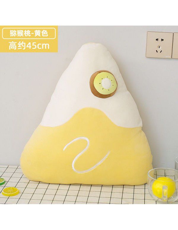 Creative funny triangle pillow lovely net red fruit pillow foreign trade gift kiwi fruit pillow wholesale customized