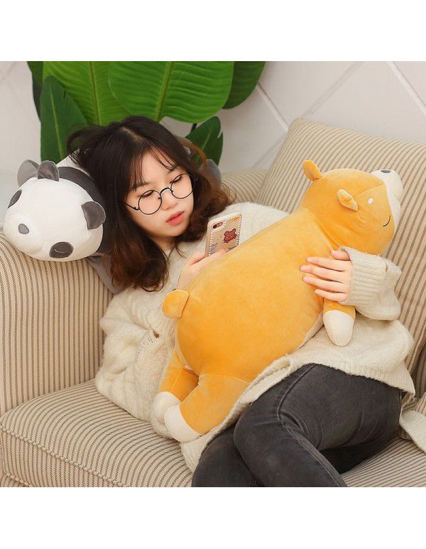 Japanese online cartoon soft cute husky Chai dog doll sleeping pillow sofa cushion children's gift