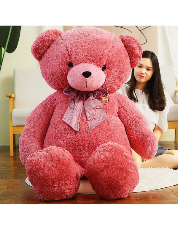New 1.6-meter female bear doll teddy bear plush toys for girlfriend's birthday