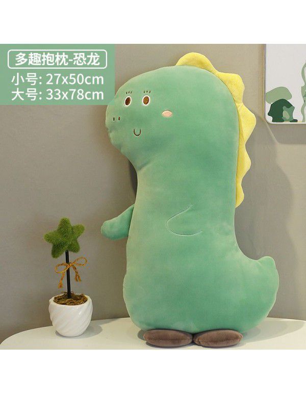 New cute companion rabbit soft long pillow bed with you sleeping dinosaur Legs Girl Gift