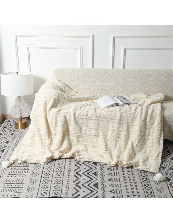 Winter single coral velvet sofa blanket