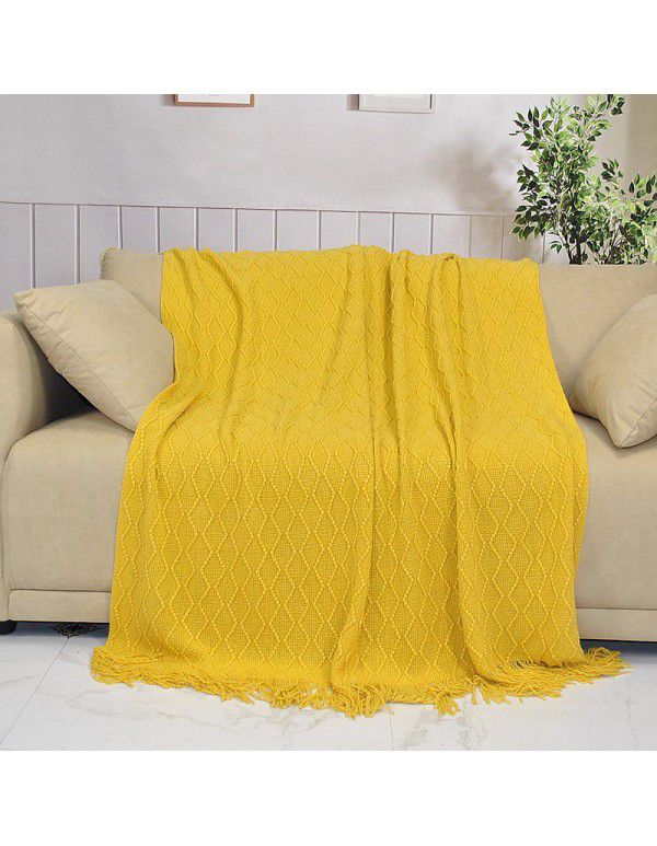 Amazon Bohemian bed end Blanket Sofa blanket office nap blanket air conditioning blanket weaving scarf ethnic style