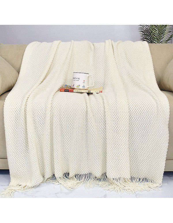 Amazon Bohemian bed end Blanket Sofa blanket office nap blanket air conditioning blanket weaving scarf ethnic style 