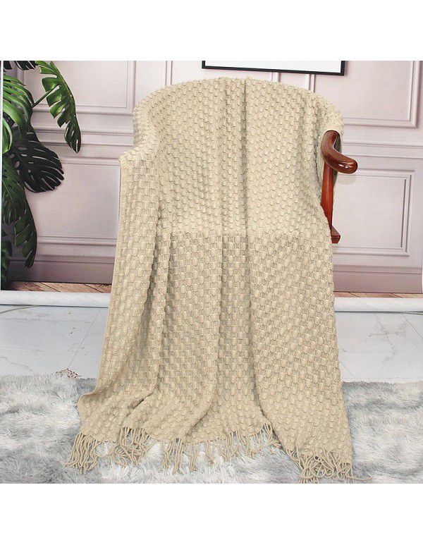 Bohemian sofa cover blanket cross border knitting blanket office nap blanket air conditioning blanket bed end tapestry