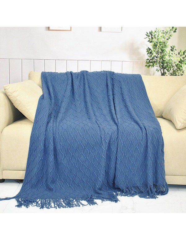 Amazon Bohemian bed end Blanket Sofa blanket office nap blanket air conditioning blanket weaving scarf ethnic style