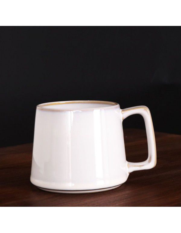 Chinese Mug retro office water cup Japanese breakfast cup ceramic water cup milk cup coffee cup
