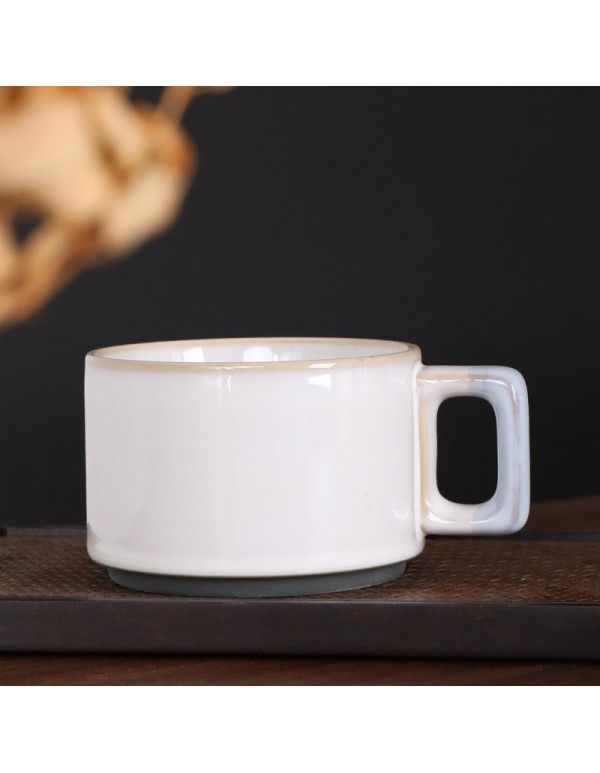 Chinese Mug retro office water cup Japanese breakfast cup ceramic water cup milk cup coffee cup
